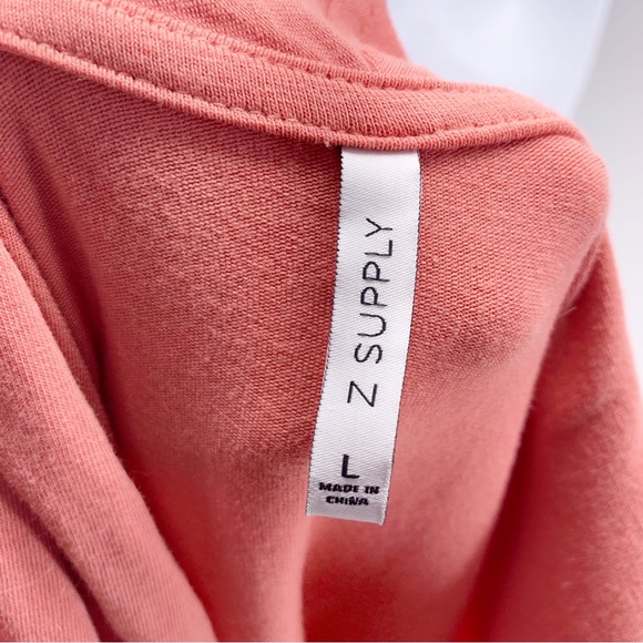 Z Supply Salmon Cross Front Tank Top Size Large - Picture 5 of 6